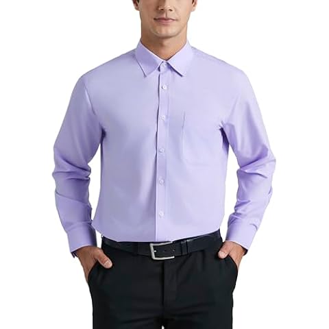Chemise Violet Clair HISDERN Cover