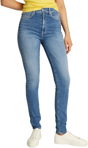Tommy Jeans Vaqueros Mujer Sylvia Skinny Cintura Alta, Azul (Denim Medium), 30W/25L