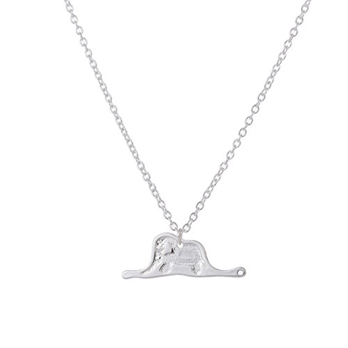 Ecyc mignon petit le petit prince Inde éléphant Pendentif Collier Longue chaîne pour femme et enfant
