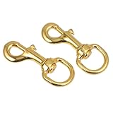 VICASKY 2 Stück Zugseilschnalle mit Drehgelenk aus Zinklegierung 360° Drehbarer Haustier Haken für Geschirre und Leinen Korrosionsbeständig Zubehör für Hunde und Katzen