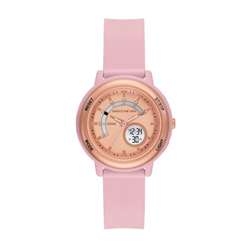 Skechers Women's Salerno Analog-Digital Blush Silicone Watch by Skechers - Used condition - CA$35.92
