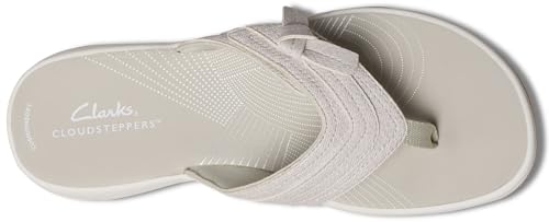 Clarks Clarks Women's Breeze Dalia CloudSteppers Flip Flop, Off White, 8