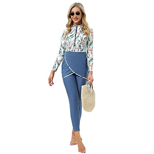 Women Muslim Swimwear Full Cover Swimsuit Hijab Islamic Burkinis Modest Plus Size Beachwear Bathing2