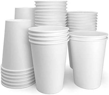 Amazon.com: Landue 1000 pack 12 oz Paper Coffee Cups, Disposable Paper ...