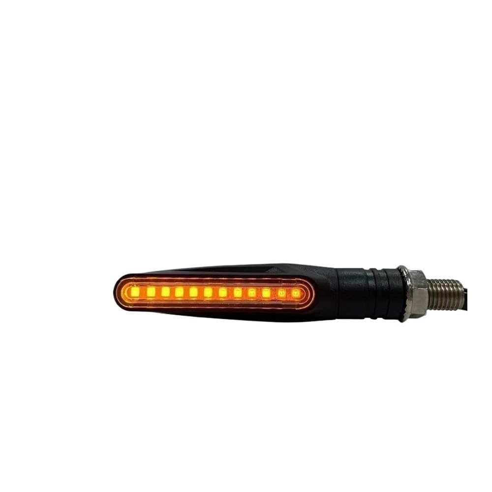 Genérico Intermitentes delanteros de motocicleta 1/2 para Uds para giro Universal de motocicleta para luz de señal 12v siempre brillante ámbar luces traseras intermitentes accesorios de lámpara(1pcs)
