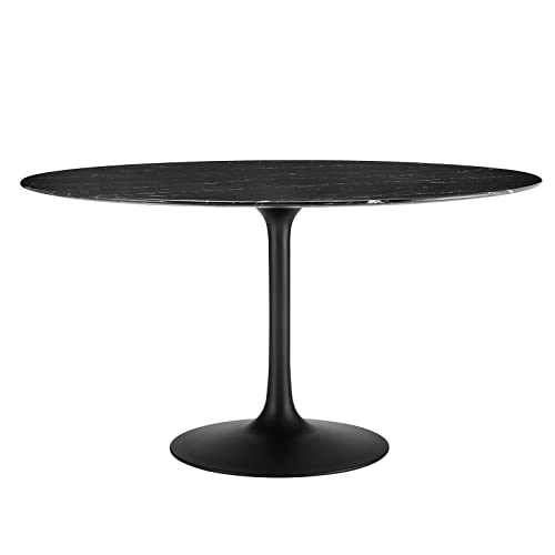 Image of Modway Lippa Dining Table, 54 inch, Black Black