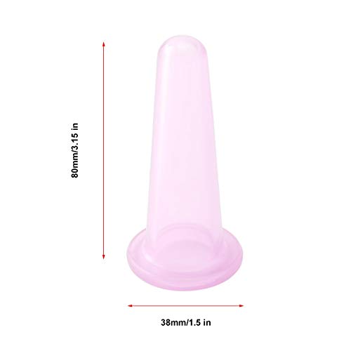 Mini xícaras faciais 5 unidades/conjunto Jarra de silicone para rosto e olhos Ventosas de massagem p