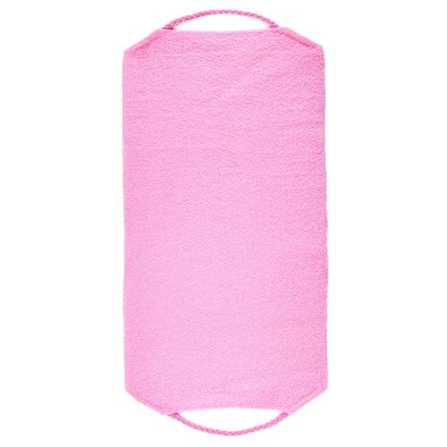 Depurador de espalda para ducha, 20 cm, de nailon elástico, arandela de espalda de mango largo, toalla de limpieza profunda de la piel, cepillo de ducha reutilizable para hombres y mujeres, spa