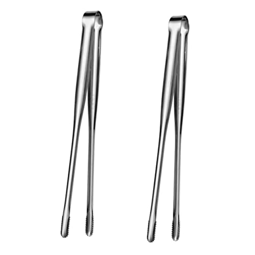 HOLIDYOYO 3sets Barbecue Clamp for Meat Stainless Steel Bbq Grill Tongs Japanese Style Meat Turners Comfortable to Hold 2pcs*3