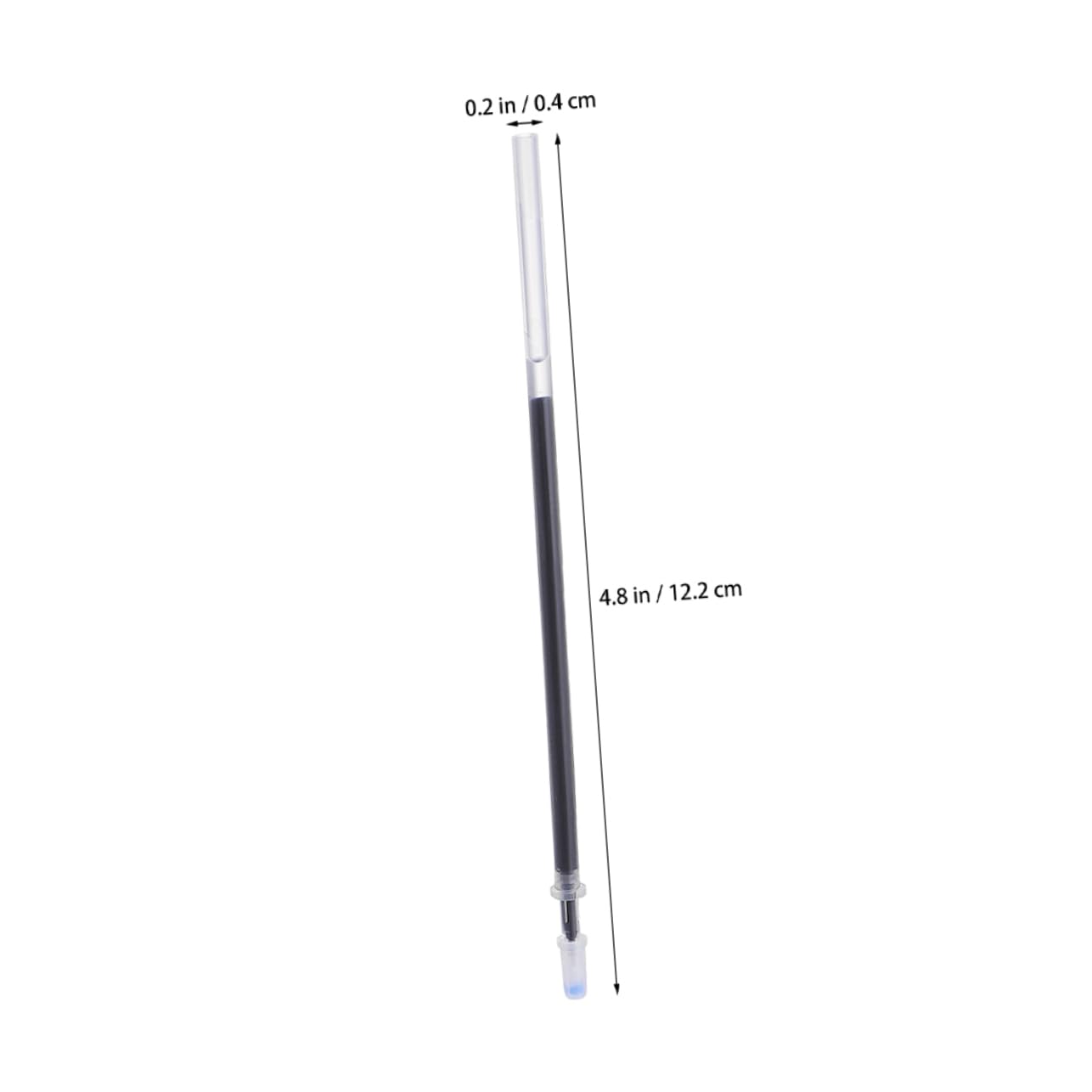 Recambios de Bolígrafo Neutros 0, 5mm 200 Piezas Plástico Negro
