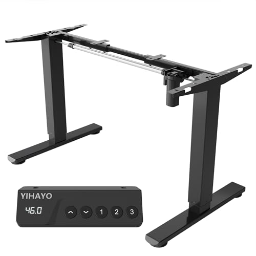 Amazon | YIHAYO ローデスク 脚のみ 高さ46-72cm 昇降デスク
