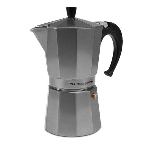 Orbegozo KFS 920, Cafetera Italiana, 9 tazas, apta para cocina de gas, vitrocerámica y eléctricas,...