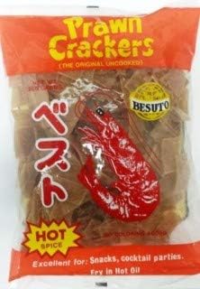 Besuto Prawn Crackers Original Uncooked Hot & Spice, 250g