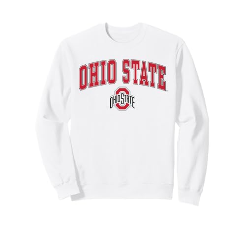 Ohio State Buckeyes Arch Over White Officially Licensed Sweatshirt