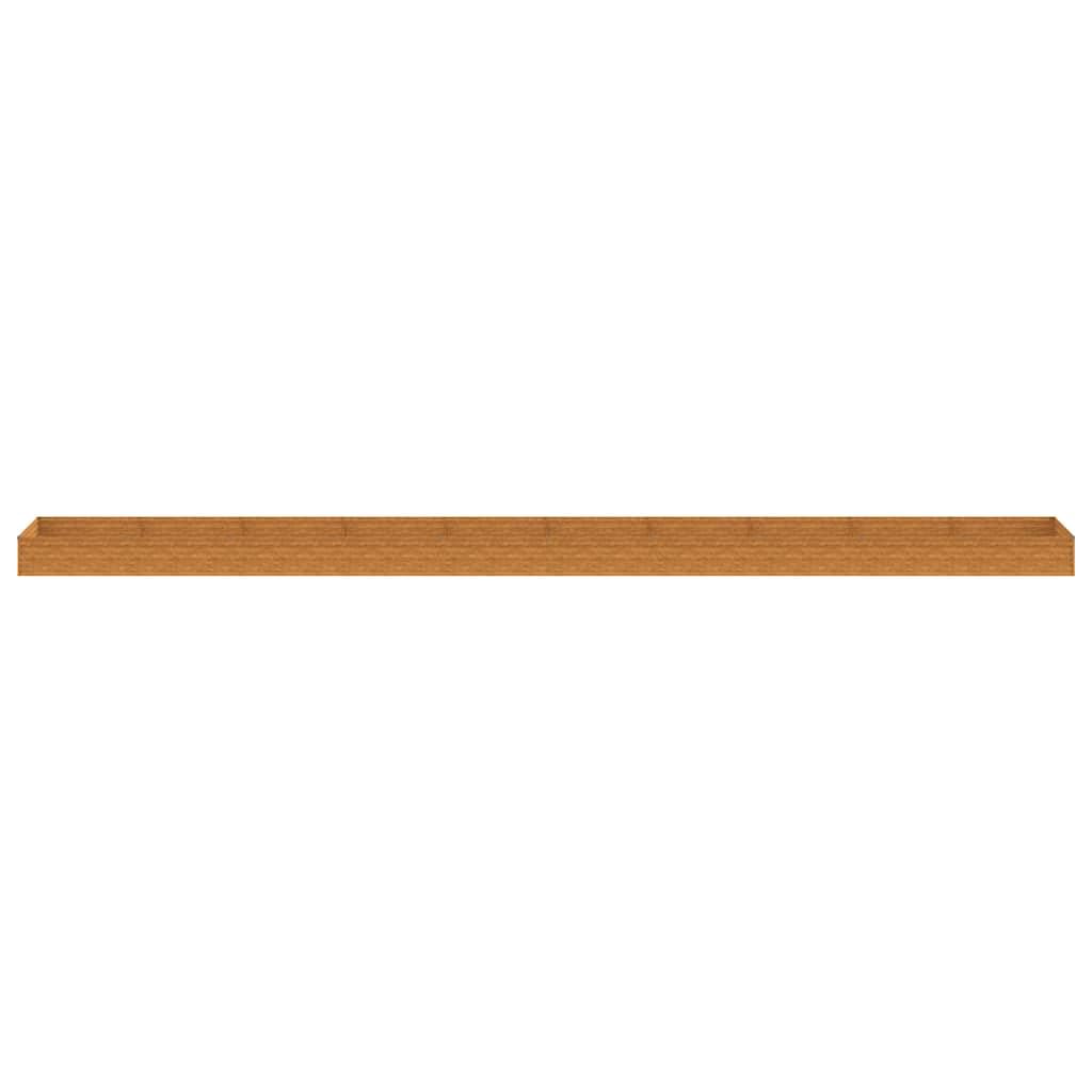 Fioriera Rialzata da Giardino 960x100x36 cm in Acciaio Corten | Ideale per orto, balcone e patio. Struttura robusta con staffe interne e bordi ripiegati per la massima sicurezza.