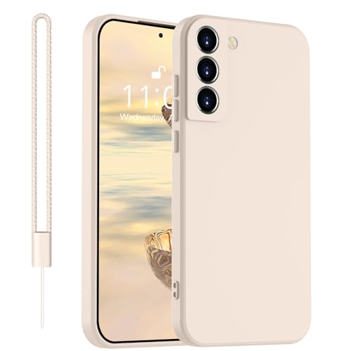 Yoawiful für Handyhülle Samsung S21 Hülle Premium Silikon Kameraschutz Samsung Galaxy S21 Hülle mit 1 Lanyard
