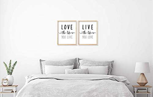 Generic Love The Life You Live Wall Art thumb #2