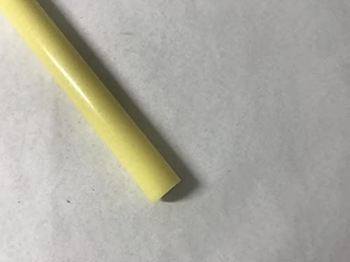 Image of Cast Nylon Plastic Rod 5 /8 inch OD x 12 inch Length - Yellow Color