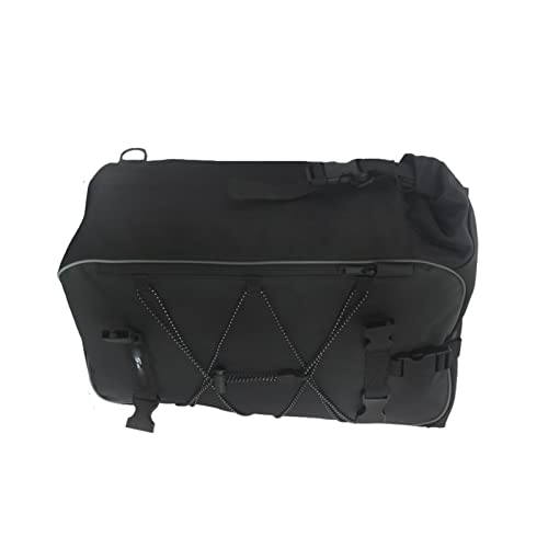 Evita que tu equipaje se moje con la alforja universal impermeable para moto y travesías