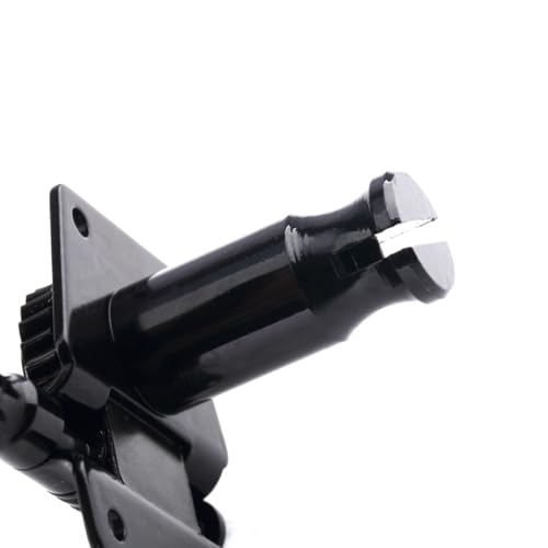 Image of Musiclily Basic Single 24:1 Ratio Open Gear Machine Head Treble Side Tuner Tuning Peg Key with Clover Button for Ibanez Style Electric Bass, Black