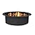 Sunnydaze Steel Above-/In-Ground Fire Pit Ring Insert - 33-Inch Outer Diameter (27-Inch Inner Diameter)