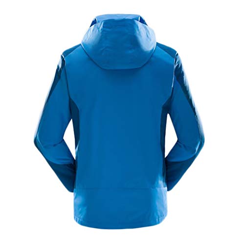 3-in-1 Men's Jacket, Lightweight All Season Waterproof Raincoat, Breathable, Black, XXXL - Image 2