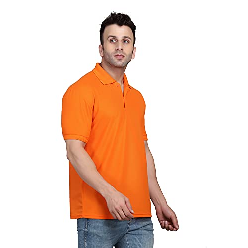 Image of INKKR Men's Combo Polo Neck Cotton Blend Solid T-Shirt (Pack of 2)
