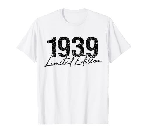 Cumpleaños 1939 Edición limitada Regalo Usado Grunge Vintage Camiseta