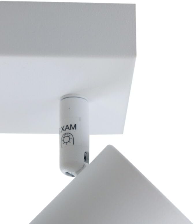 Underside of the Olucia Elena ceiling spot light base, showing the mounting bracket and wiring terminals