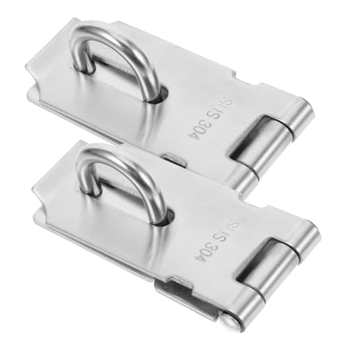 Image of DOITOOL 2pcs Outdoor Fence Locks Stainless Steel Gate Lock Latch Padlock Latch for Outdoor Use