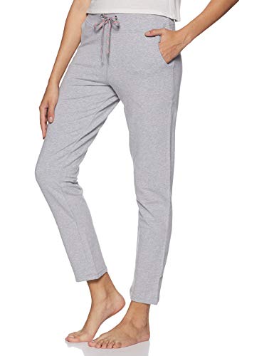 Image of Van Heusen Women's Cotton Lounge Pants | Drawstrings & Side Pockets | Cotton Stretch | Smart Tech finish | Sweat Absorbent | Breathable Fabric | At home pyjamas | Everyday Comfort | Solid Colors | Style 55302