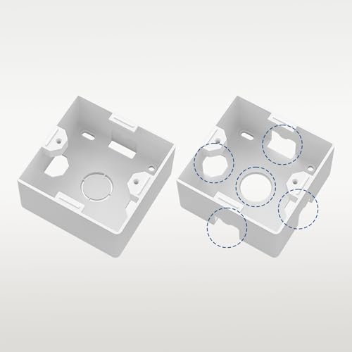 iwillink Cat7 Netzwerkdose 1 Port - 10 Gigabit Geschirmt LAN Steckdose - Netzwerkdose Aufputz/Unterputz Universal - POE+ - Kompatibel CAT7 CAT6 CAT6A - Weiß‌