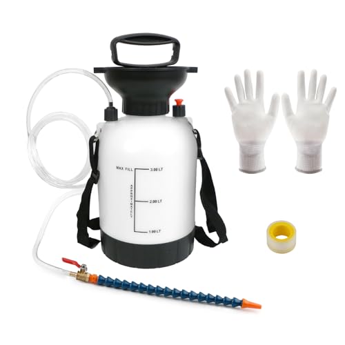 3000ml Transmission Oil & Gearbox Oil Filling Pump Professional Gear Oil Pump Fluid Transfer Kit for Cars/Trucks/Marine Engines Teflon Tape & Gloves.