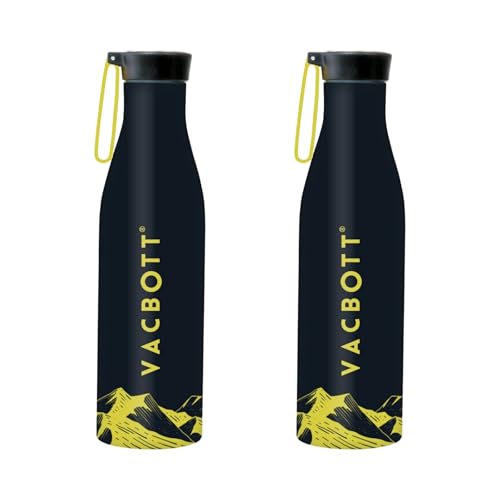 Image of Clay Craft VACBOTT Aspen Double Walled18 Hours Hot and 24 Hours Cold Water Bottle Vacuum Insulated Flask Bottle 860 ml|2 Piece Steel Water Bottles for School, Office, Home, Gym, Leakproof