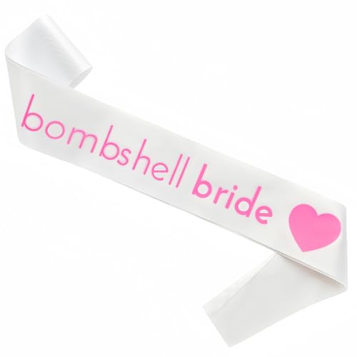 Magnusson’s Garden Bombshell Bride Sash, A Bombshell Bride Has Entered the Villa Themed Bach Island Bachelorette Sash, Future Mrs Accessories, Engagement Party Props, Pink Wedding Bridal Shower Décor