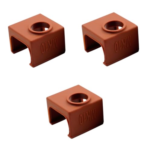 iplusmile 3pcs Silicone Protective Case Cover for Printer Heater Block Aluminum Block Accessory Heat Protection for Prin
