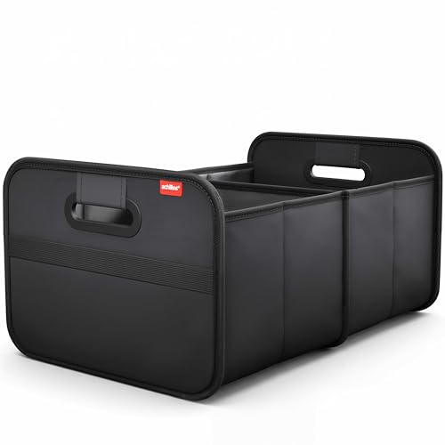achilles Auto Kofferraum Organizer Kofferraumtasche faltbar und viel Stauraum Geräumige & Pflegeleichte Faltbox Auto Zubehör Innenraum Organizer Stabiler Boden & Tragegriff