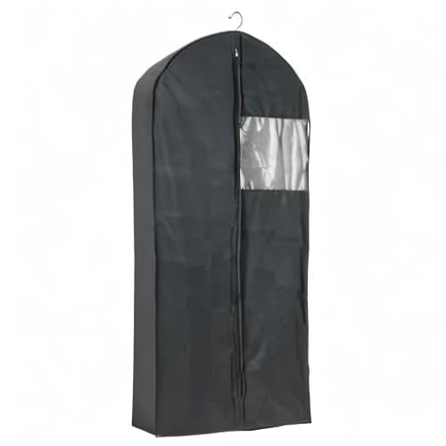 WENKO Kleidersack Deep Black Jumbo XXL - Kleiderhülle, Polyethylen-Vinylacetat, 60 x 135 x 12 cm, Schwarz