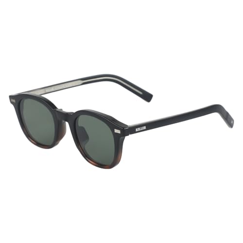 Image of KILLER Women's Sunglass, Round Shaped Acetate Frame Polycarbonate Lens Sunglasses Case For Women, Girls, 100% UV Lens Sunglasses