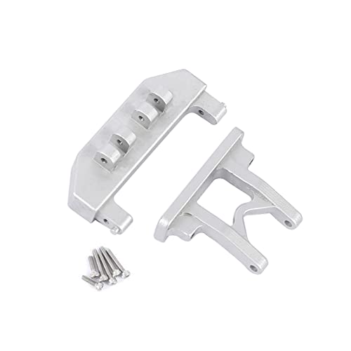 Supports de carrosserie arriere SCX24 en alliage d'aluminium CNC finition argent brillant