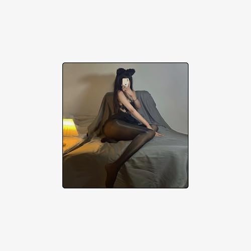 [REPROMGO] 黒の油っぽいクロッチレスストッキング 超光沢 美脚 セクシー 過激 変態 パンスト 極薄 テカテカ 透け感 オープンクロッチ 穴あき エロチックなストッキング 下着 靴下 - 画像6