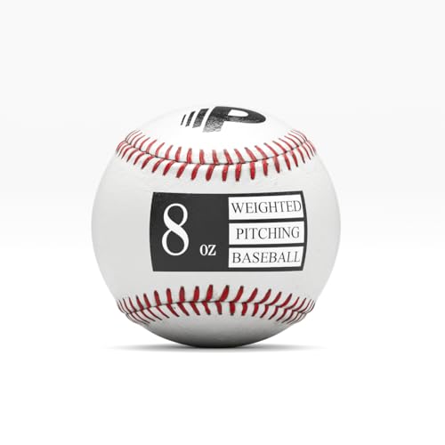 Premier Pitching Weighted Leather Baseball 8oz | Weighted Training Balls to Improve Power & Pitching Training | Increase Pitch Velocity for All Skill Levels
