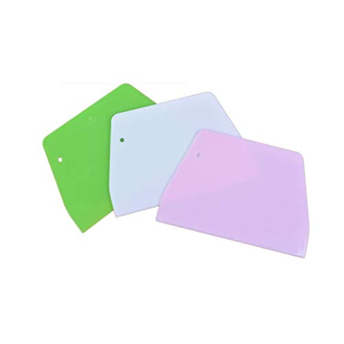 Pudincoco Diseño Práctico Herramientas de Hornear Cocina para el Hogar Herramientas de Tarta Multifuncional Más Suave de Plástico DIY Crema Rascador Herramientas de Molde de Torta