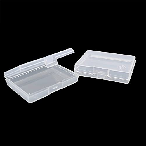 Image of 8pcs Plastic Transparent Small Square Box 58x45mm Storage Containers Box for Small Items
