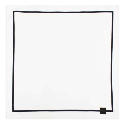 Image of Peluche Classic Hue White Pocket Square for Men (14X14 inches)