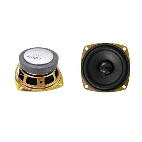 Gikfun 3” 4Ohm 20W Full Range Audio Speaker Stereo Woofer Loudspeaker for Arduino Replacement DIY (Pack of 2pcs) EK2173