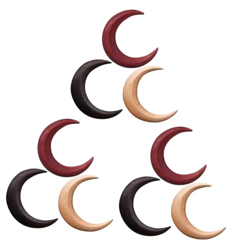 Fourchette à cheveux lune Magiclulu pics en bois parfaits pour chignons de tous les jours