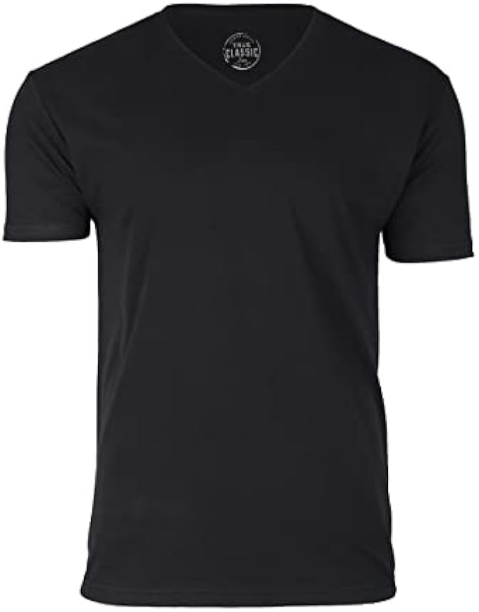 True Classic V Neck Mens T Shirt, Premium Fitted Soft Men's T-Shirts