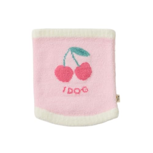 iDog ふわもこ腹巻き アイドッグLさくらんぼピンク