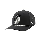 Portland Trail Blazers NBA Officially Licensed Rope Hat Snapback Performance Black